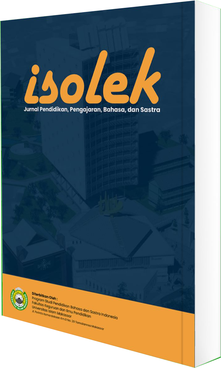 					View Vol. 2 No. 2 (2024): Isolek: Jurnal Pendidikan, Pengajaran, Bahasa, dan Sastra (September 2024)
				